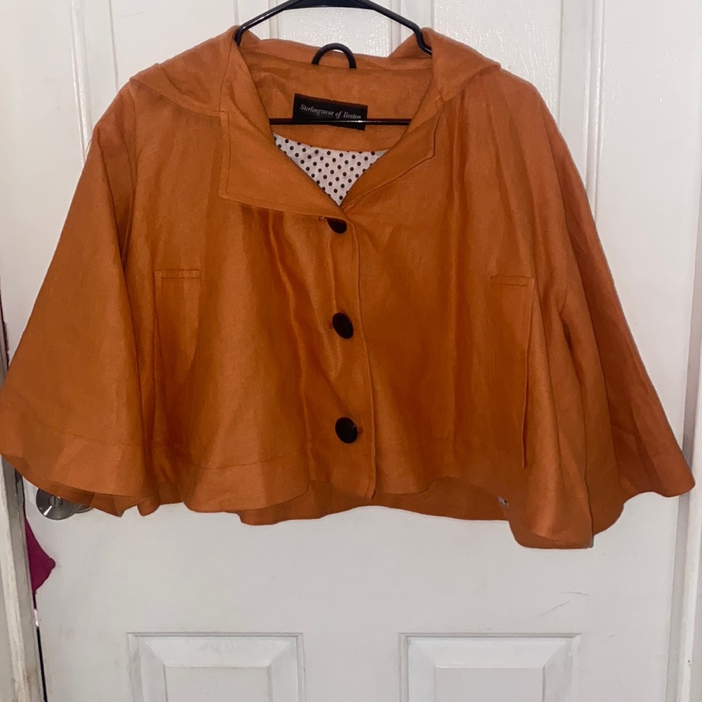 Sterling wear of Boston linen Poncho